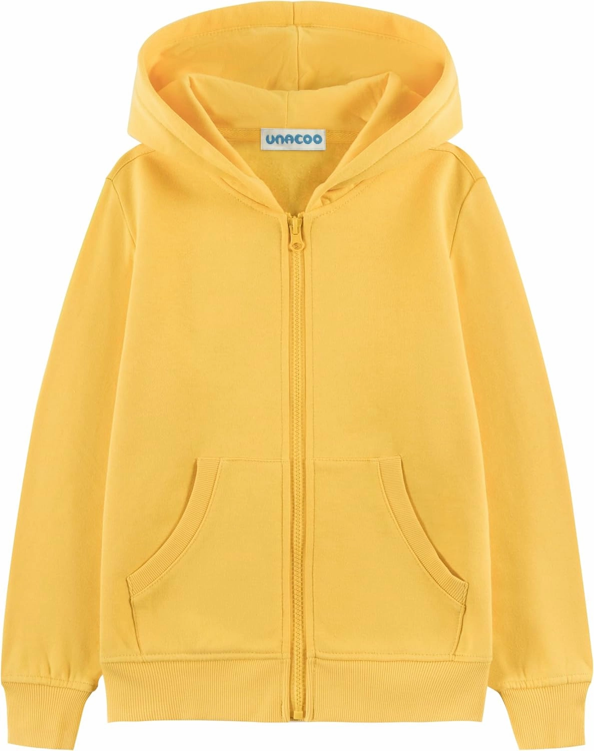 UNACOO Girls Boys Zip Up Hoodie Soft Fleece Sweatshirt Kids Hoodies for Toddler Zipper hoodie Jacket (Age 3-12 Years)