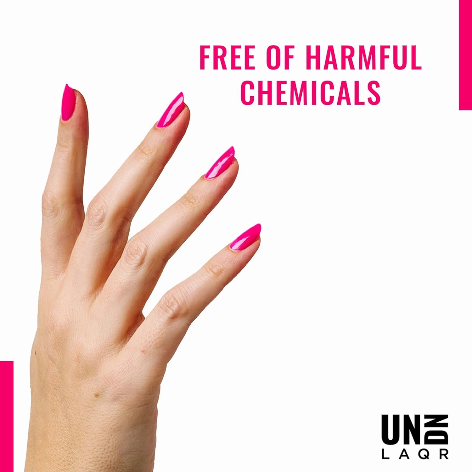 UNDN Vegan Nail Polish - Cloud Washed - Jelly Hot Pink Nail Polish for Women and Men - Long Lasting, Cruelty Free - 0.5 oz