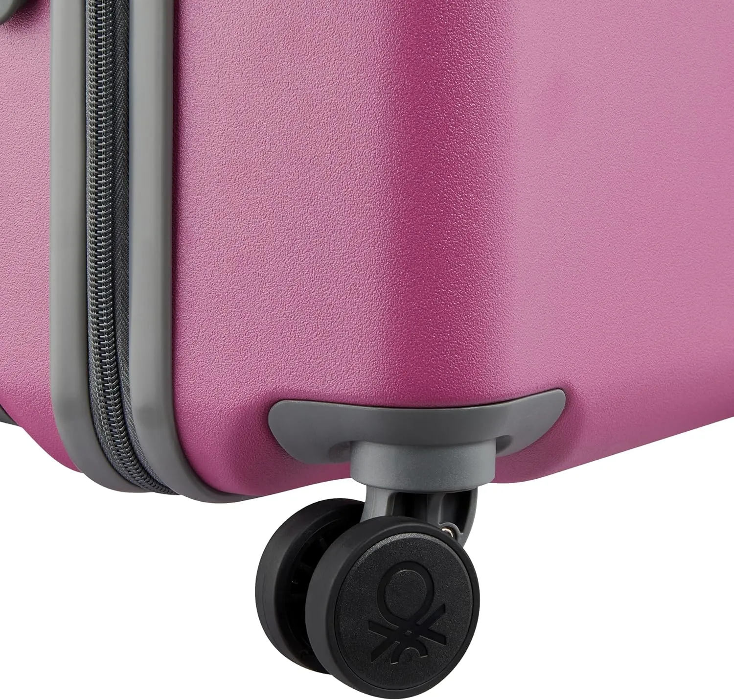 United Colors of Benetton UCB Hardside Luggage with Spinner Wheels, Pink, Carry-On 19 Inch