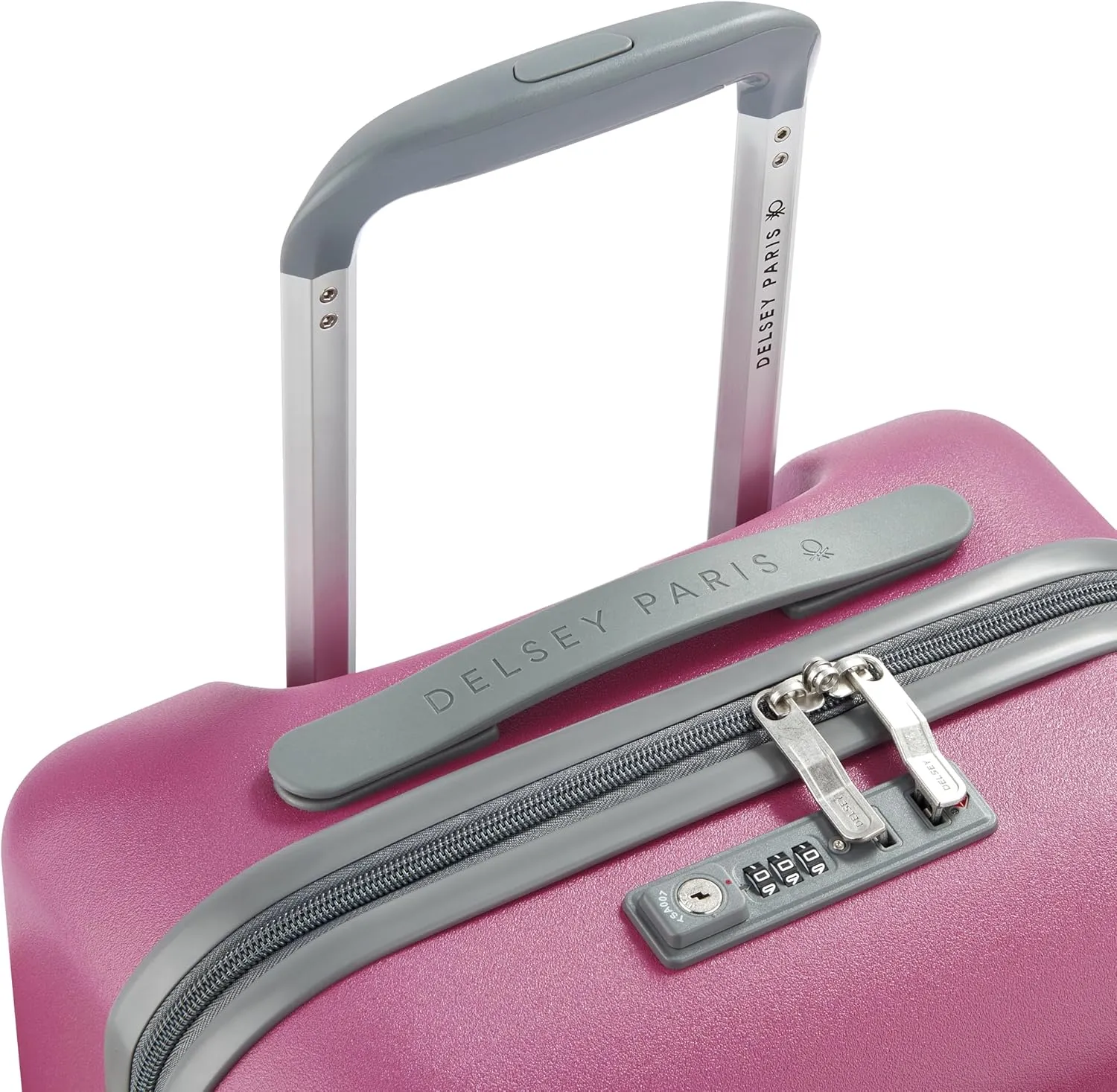 United Colors of Benetton UCB Hardside Luggage with Spinner Wheels, Pink, Carry-On 19 Inch