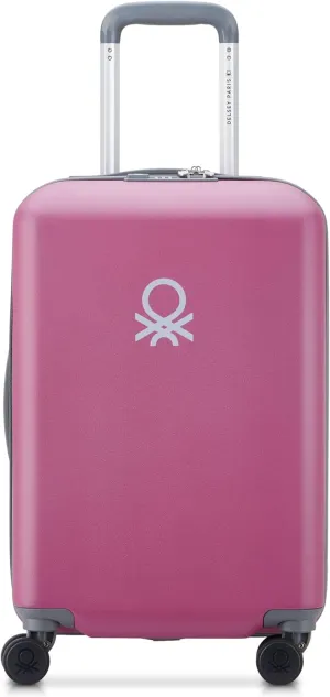 United Colors of Benetton UCB Hardside Luggage with Spinner Wheels, Pink, Carry-On 19 Inch