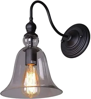 V-intage Industrial Edison Wall Sconce American Country Horns Wall Light Wrought Iron Wall Mount Sconce Fixture,for Dining Living Room