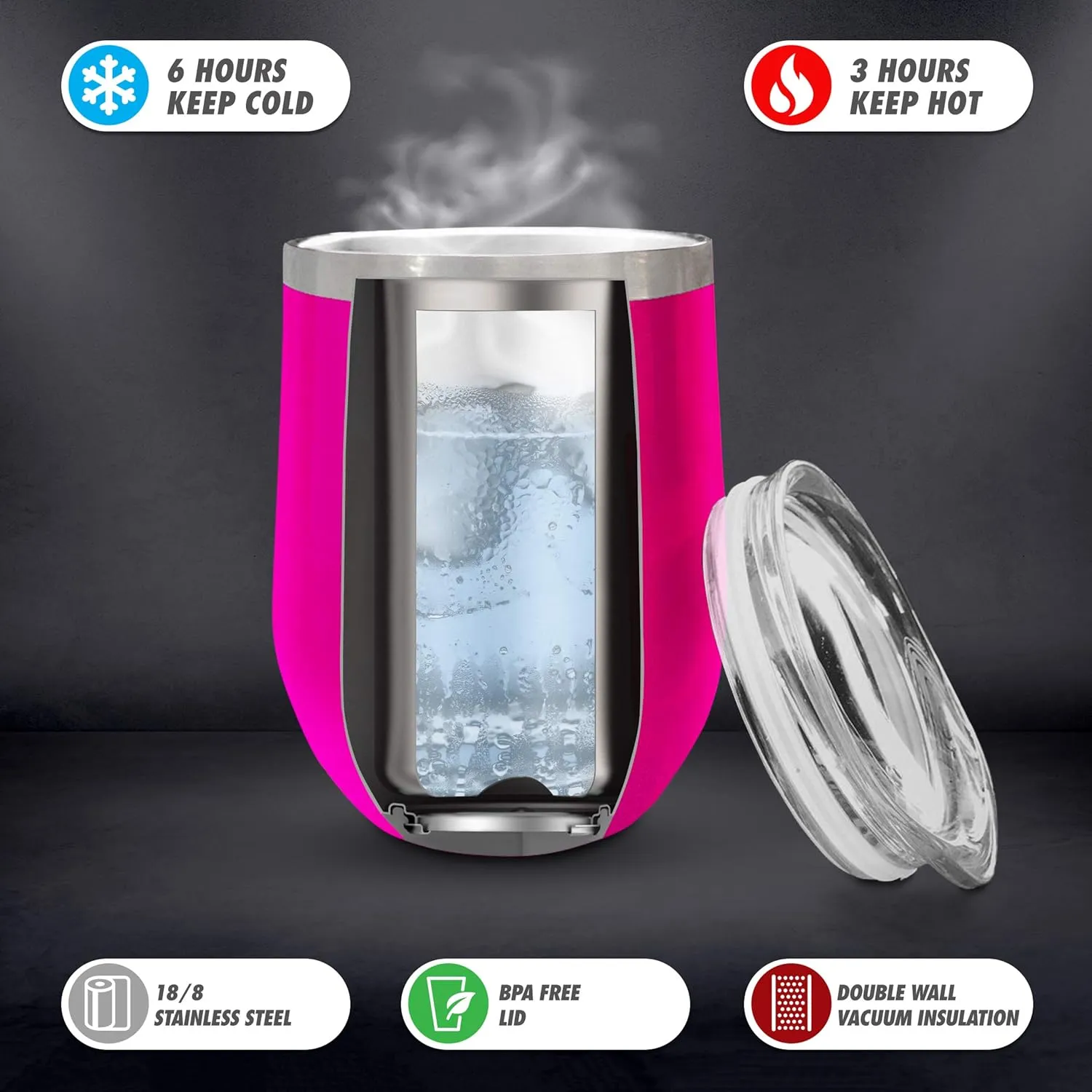 Veracco This Is Probably Jack & Coke Double Wall Insulated Stainless Steel Tumbler with Splash Proof Lid Funny Gift For Someone Who Loves Drinking Bachelor Party Favors (Pink)