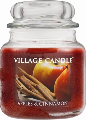 Village Candle Scented Candle, 13.75 oz (Medium), Red, 13 Ounce