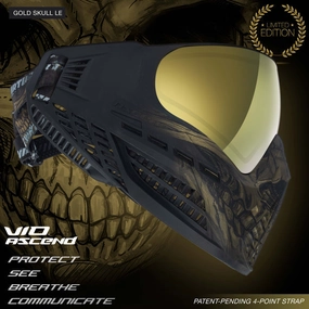 Virtue VIO Ascend Goggle - Gold Skull LE