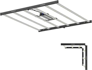 VIVOSUN VSFL6450 Bar LED Grow Light, 645W 6 Bars Plant Grow Light, Foldable & Dimmable, Full Spectrum with UR/FR Light for Indoor Plants