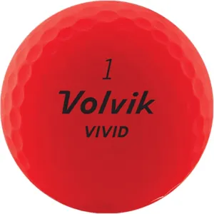 Volvik Men's Vivid Golf Balls - Red