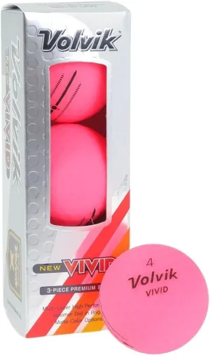 ボルビック(Volvik) Volvic Vivid Pink (Pack of 3)
