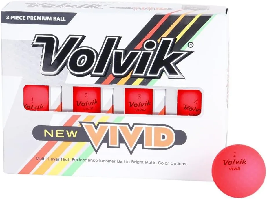 ボルビック(Volvik) Volvic Vivid Red 1 Dozen