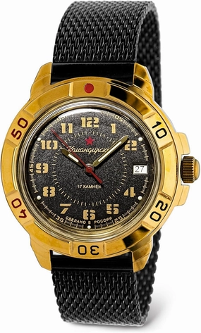 VOSTOK | Komandirskie Classic Red Army Commander Russian Military Mechanical Wrist Watch | Fashion | Business | Casual Men’s Watches | Model Series 123