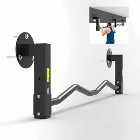 Wall-Mounted Horizontal Bar, Household Multi-Functional Core Strength Training Sports Equipment, Beam Side Installation, Safe Load 300kg