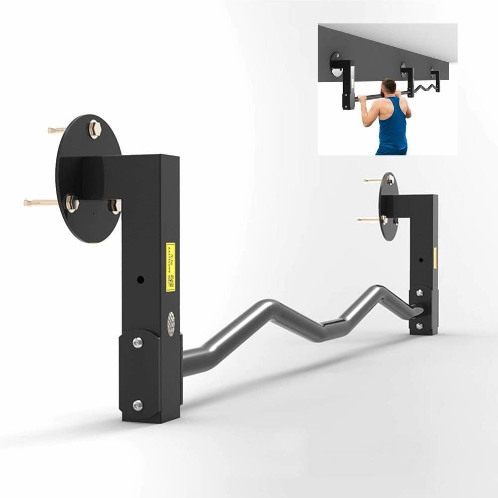 Wall-Mounted Horizontal Bar, Household Multi-Functional Core Strength Training Sports Equipment, Beam Side Installation, Safe Load 300kg
