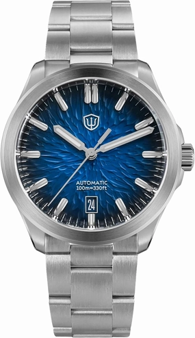 watchdives Automatic Watch for Men, WD0005 Sport Watch NH35 Mechanical Dress Wristwatches 39mm Domed Sapphire Crystal Luxury Watches