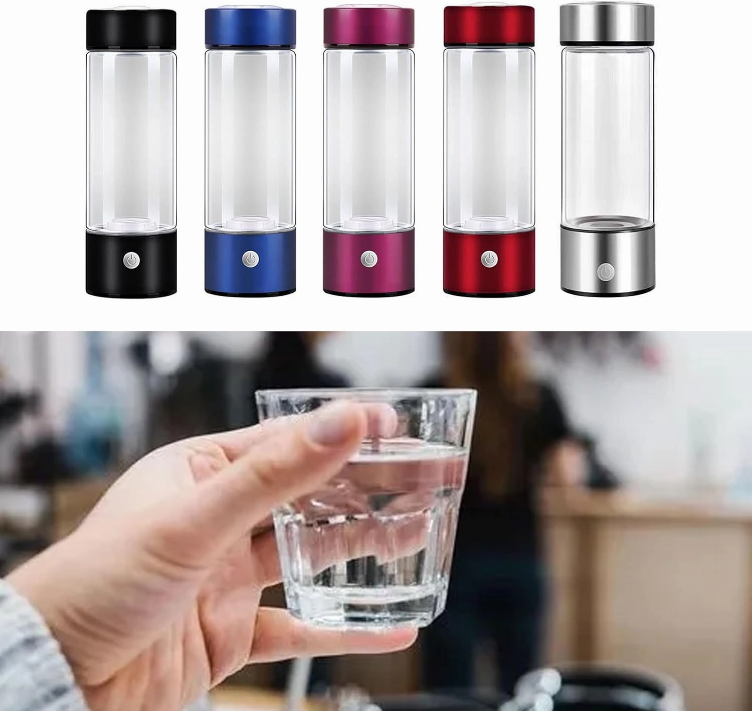 Water Cup Hydrogen-Rich Water Cup Water Generator Glass for Red