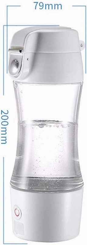 Water Purifiers, 300Ml Hydrogen Water Bottle Hydrogen Alkaline Water Generator Ionizer Portable High Concentration Discharge Ozone and Chlorine Mode 3 Mins Rapidly Generate 1000 PPB