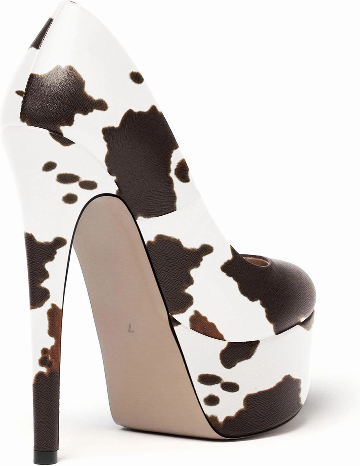 WAYDERNS Women's Round Toe Matte Solid Slip On Platform Stiletto High Heel Pumps Shoes 6 Inch