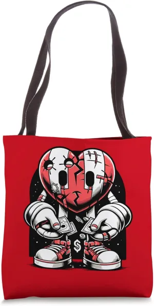 Wealthy Heart - Counting Cash, Heartbreak, Heart broken Emo Tote Bag