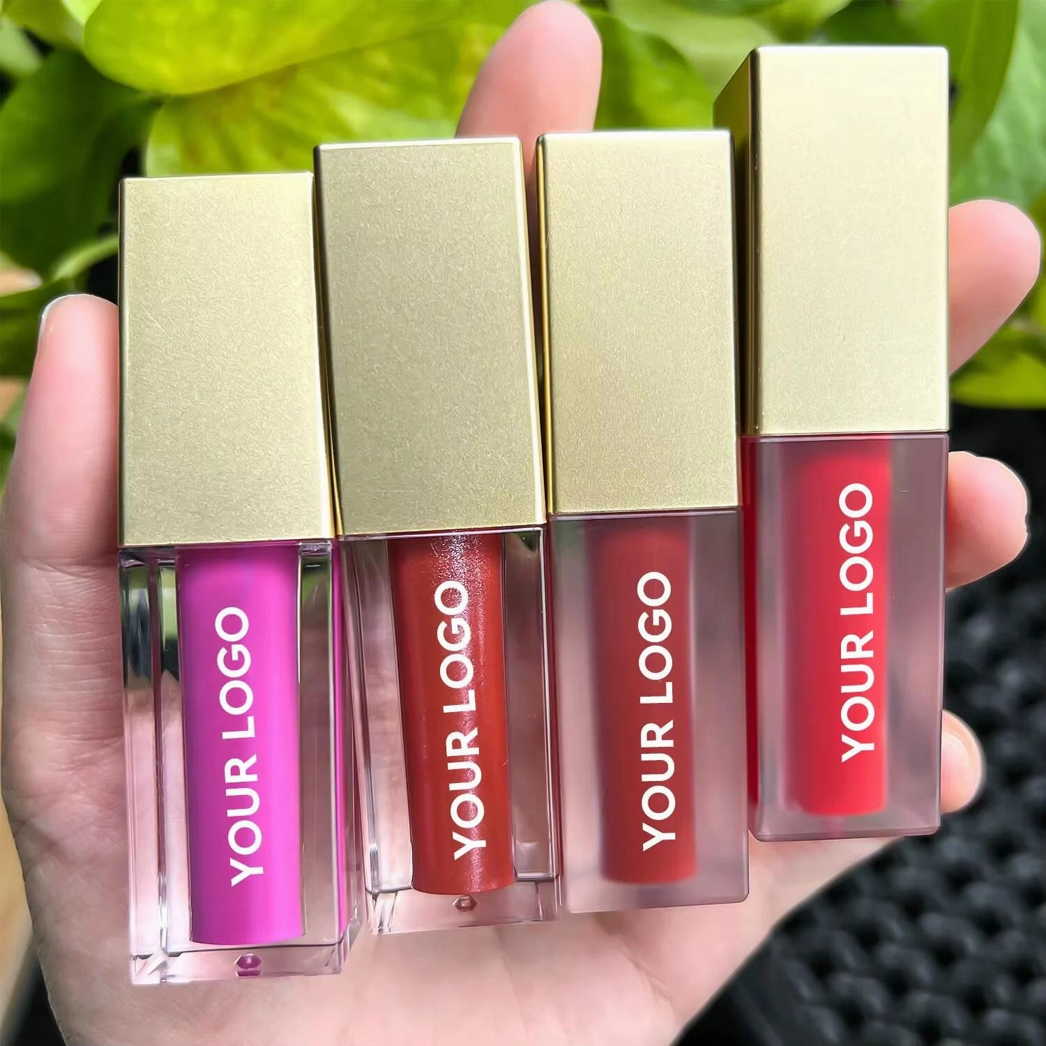 Wholesale Gold Lipgloss Private Label More than 150 Shades Vegan Matte Liquid Lipstick Custom Glossy Lip Gloss Tubes