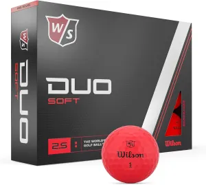 WILSON Men's Duo Soft Golf Balls - Red