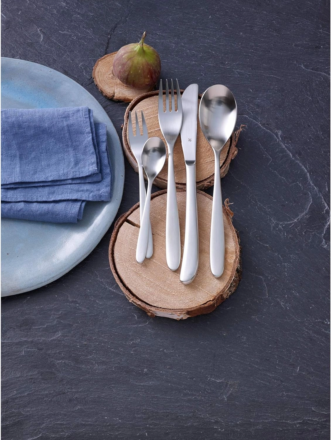 WMF Silk Cromargan Cutlery Set for 12 People, Silver, 60-Piece
