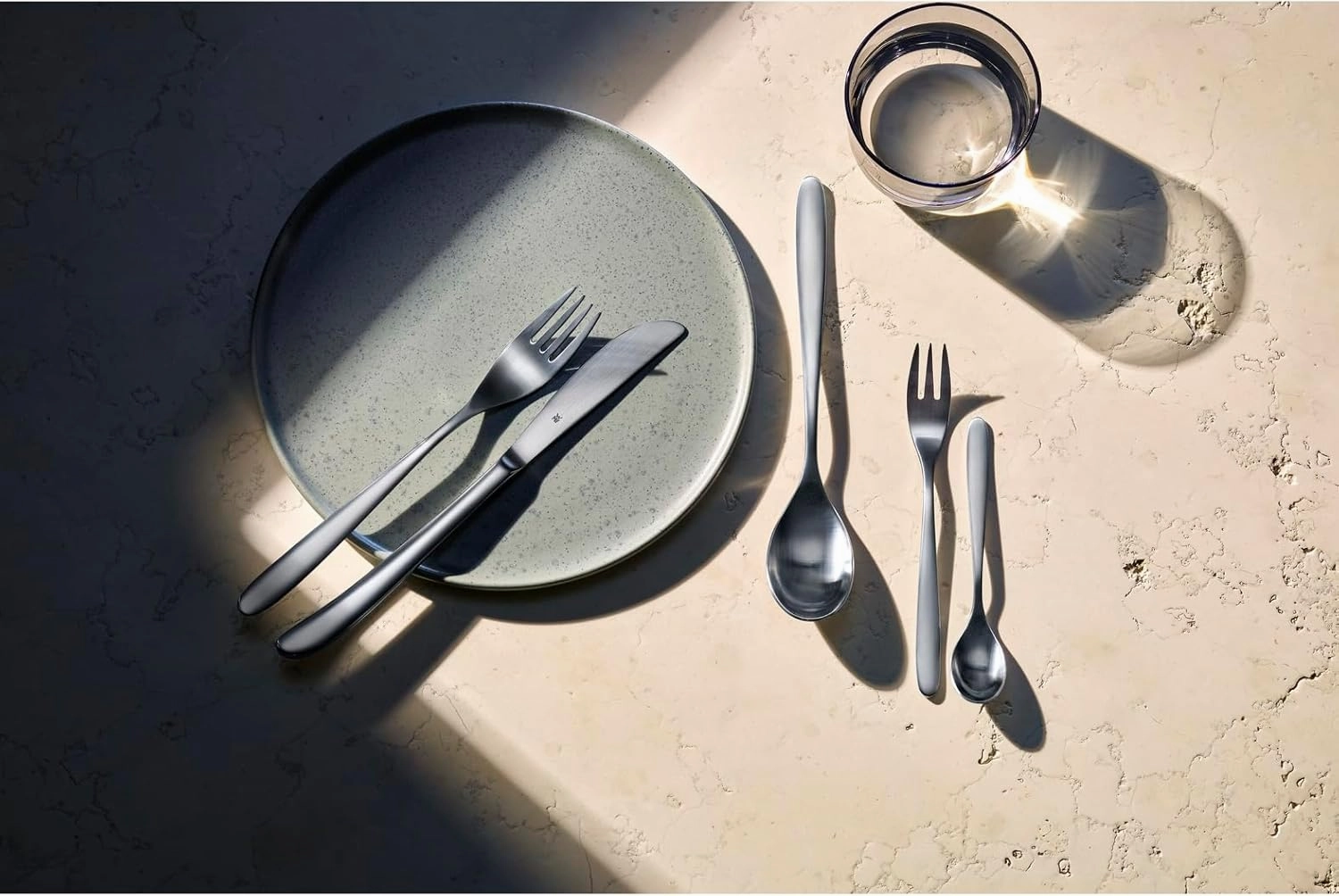 WMF Silk Cromargan Cutlery Set for 12 People, Silver, 60-Piece