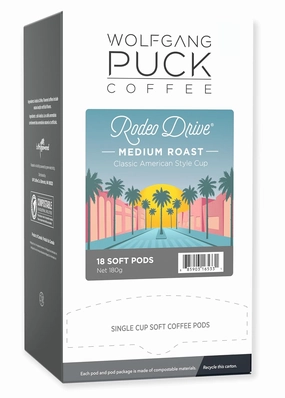 Wolfgang Puck Coffee Soft Pods, Rodeo Drive, 18 count (Pack of 3)