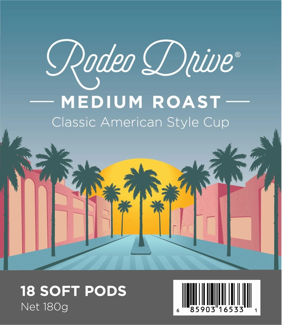 Wolfgang Puck Coffee Soft Pods, Rodeo Drive, 18 count (Pack of 6)