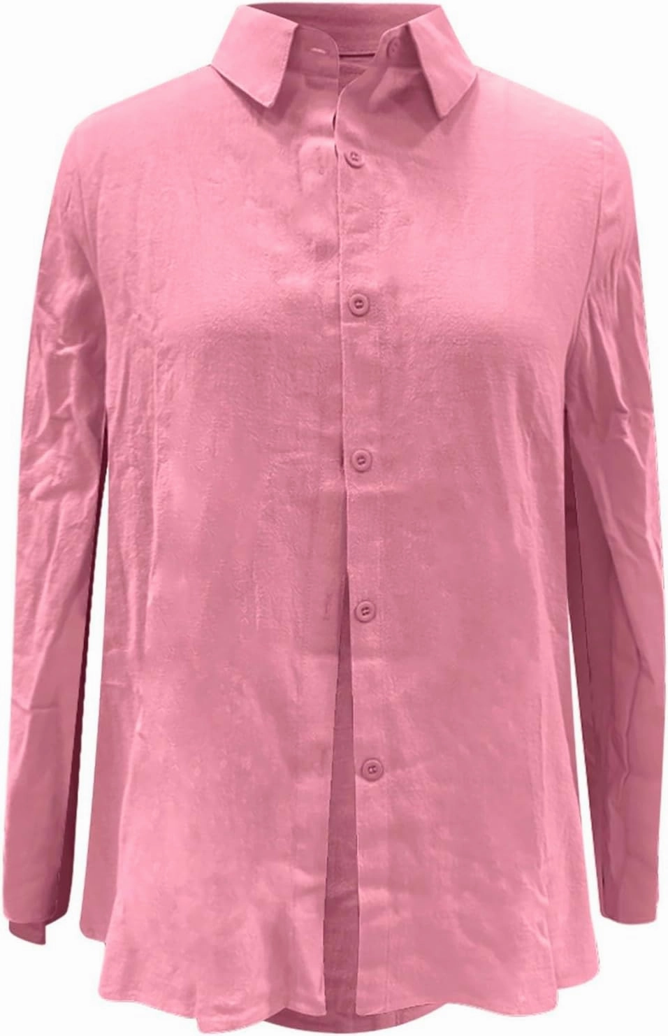 Women's Casual Shirt 2025 Summer Linen Button Down Shirt Rolled Cuffed Short Sleeve Blouse Casual Beach Cotton Tops