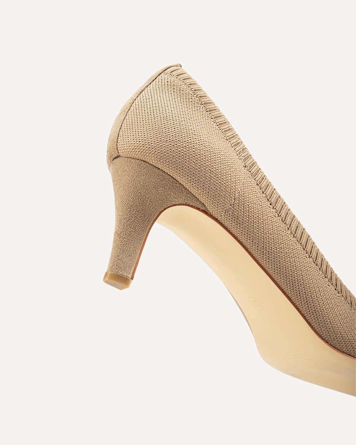 Women's Knit Stiletto Pumps - Summer Breathable Solid Color Pointed Toe High Heels for Work, Parties & Formal Occasions