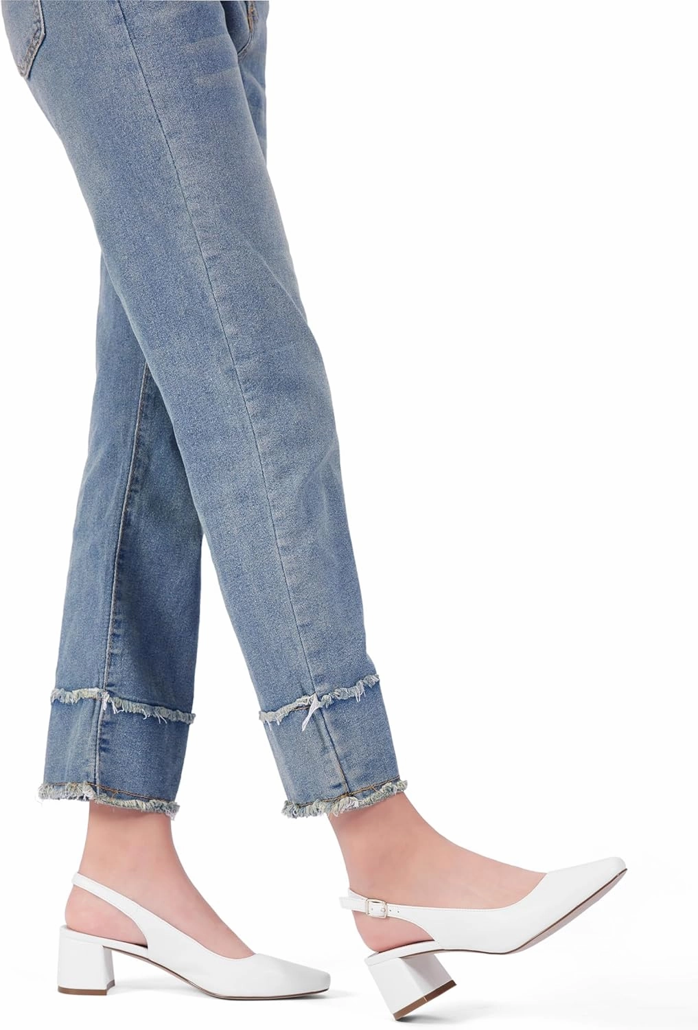 Women's Low Chunky Slingback Heels Square Toe Block Dress Shoes Closed Toe Comfortable Wedding Office Work Pumps