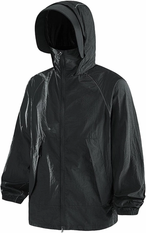 Women’s Outdoor Hiking UV Shirts Summer Sun Protection Jacket Long Sleeve UPF 50  Hooded Coat with Zip Pockets