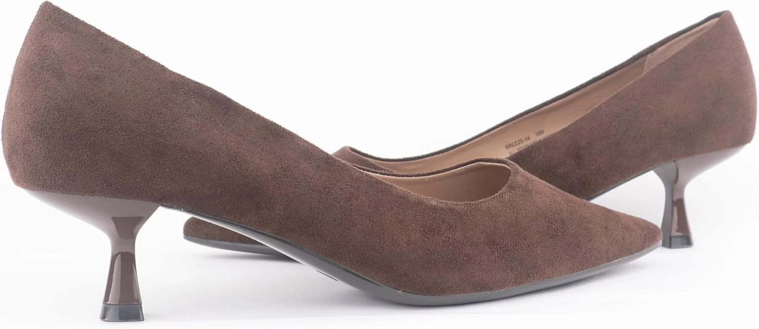 Women's Pumps Kitten Heel Pointed Toe Shoes for Ladies Women Comfortable Office Work Dress Casual Weeding Shoes