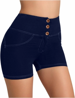 Women's Shorts Activewear High Waisted Tummy Control Spandex Booty Shorts Seamless Booty Biker Short Legging
