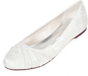 Women’s Ballet Flat Shoes Knit Satin Dress Shoes Round Toe Slip On Ballerina Walking Flats Shoes for Woman Low Comfort Soft