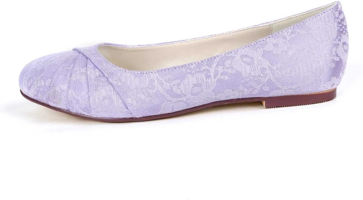 Women’s Ballet Flat Shoes Knit Satin Dress Shoes Round Toe Slip On Ballerina Walking Flats Shoes for Woman Low Comfort Soft