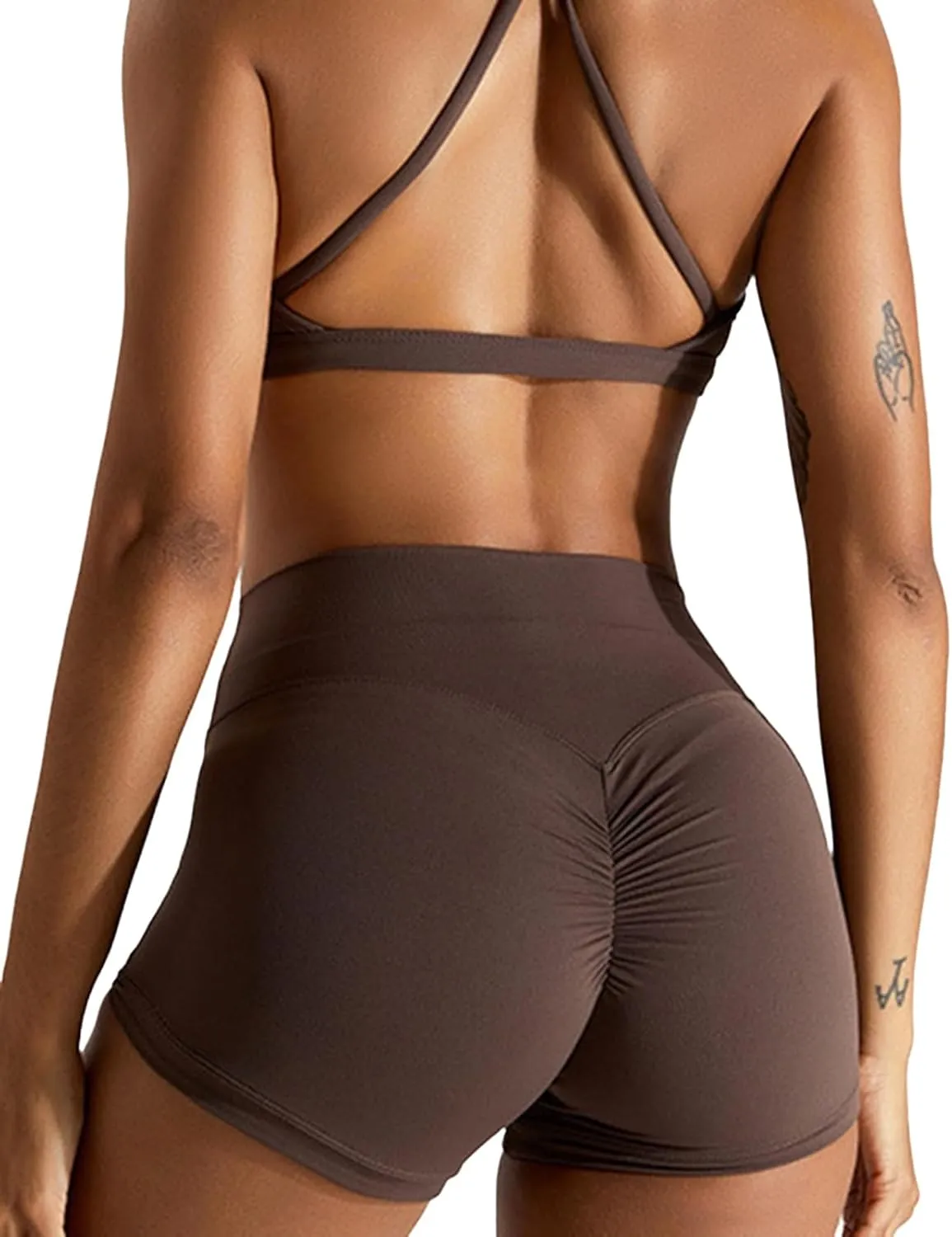 Womens Butterlift High Waist Scrunch Butt Biker Shorts 3 Inches No Front Seam Workout Yoga Gym Booty Shorts
