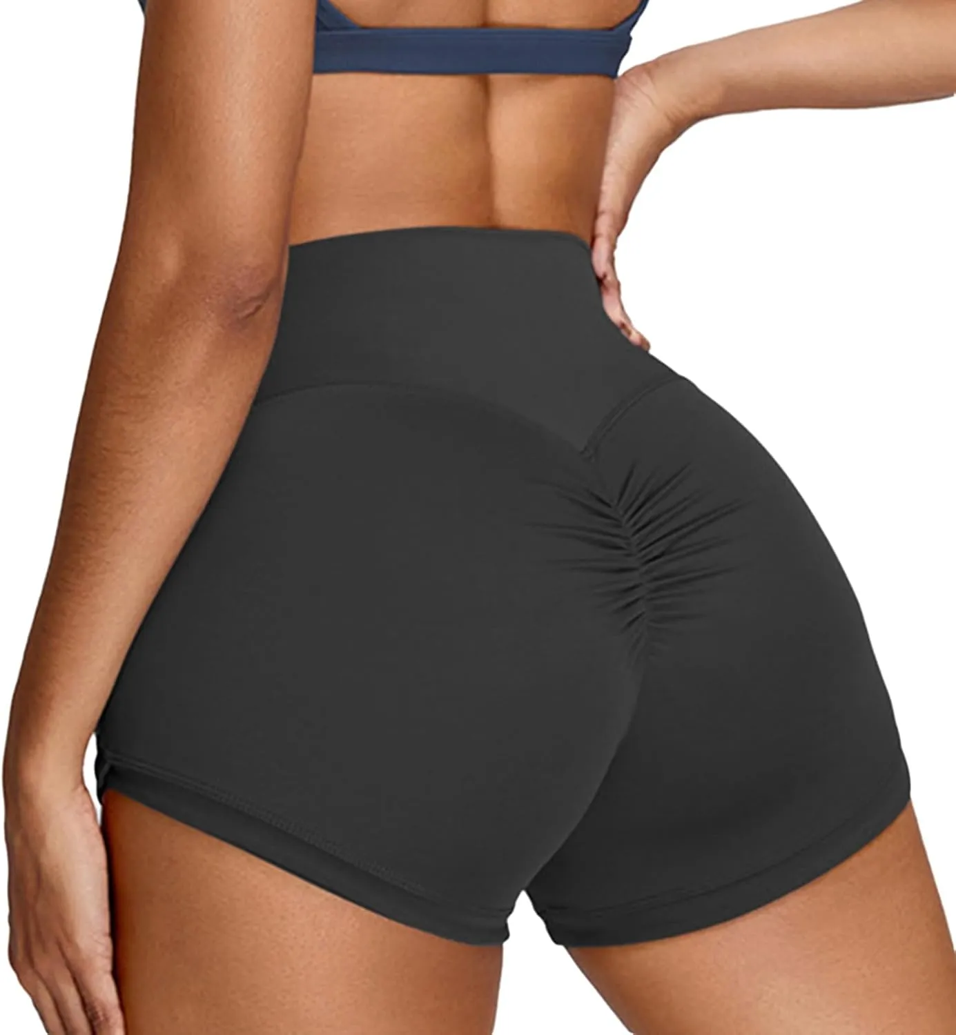 Womens Butterlift High Waist Scrunch Butt Biker Shorts 3 Inches No Front Seam Workout Yoga Gym Booty Shorts