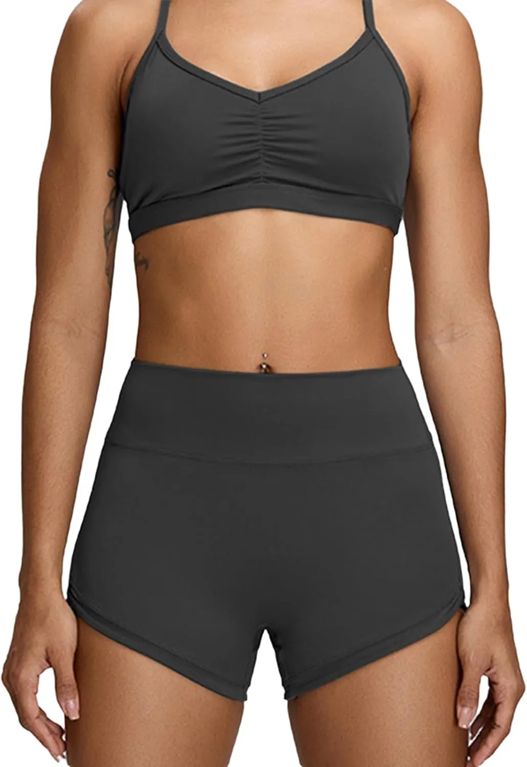 Womens Butterlift High Waist Scrunch Butt Biker Shorts 3 Inches No Front Seam Workout Yoga Gym Booty Shorts