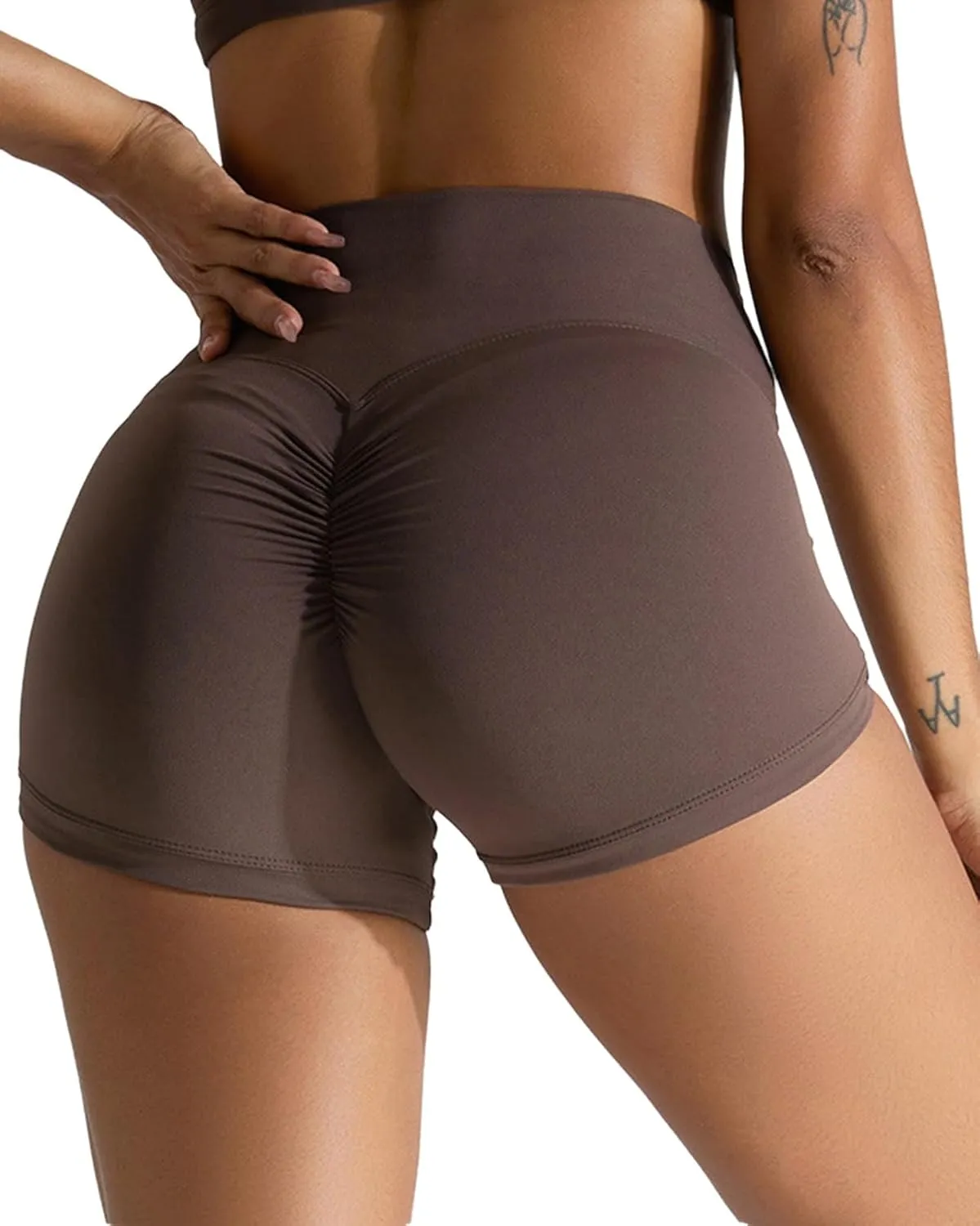 Womens Butterlift High Waist Scrunch Butt Biker Shorts 3 Inches No Front Seam Workout Yoga Gym Booty Shorts