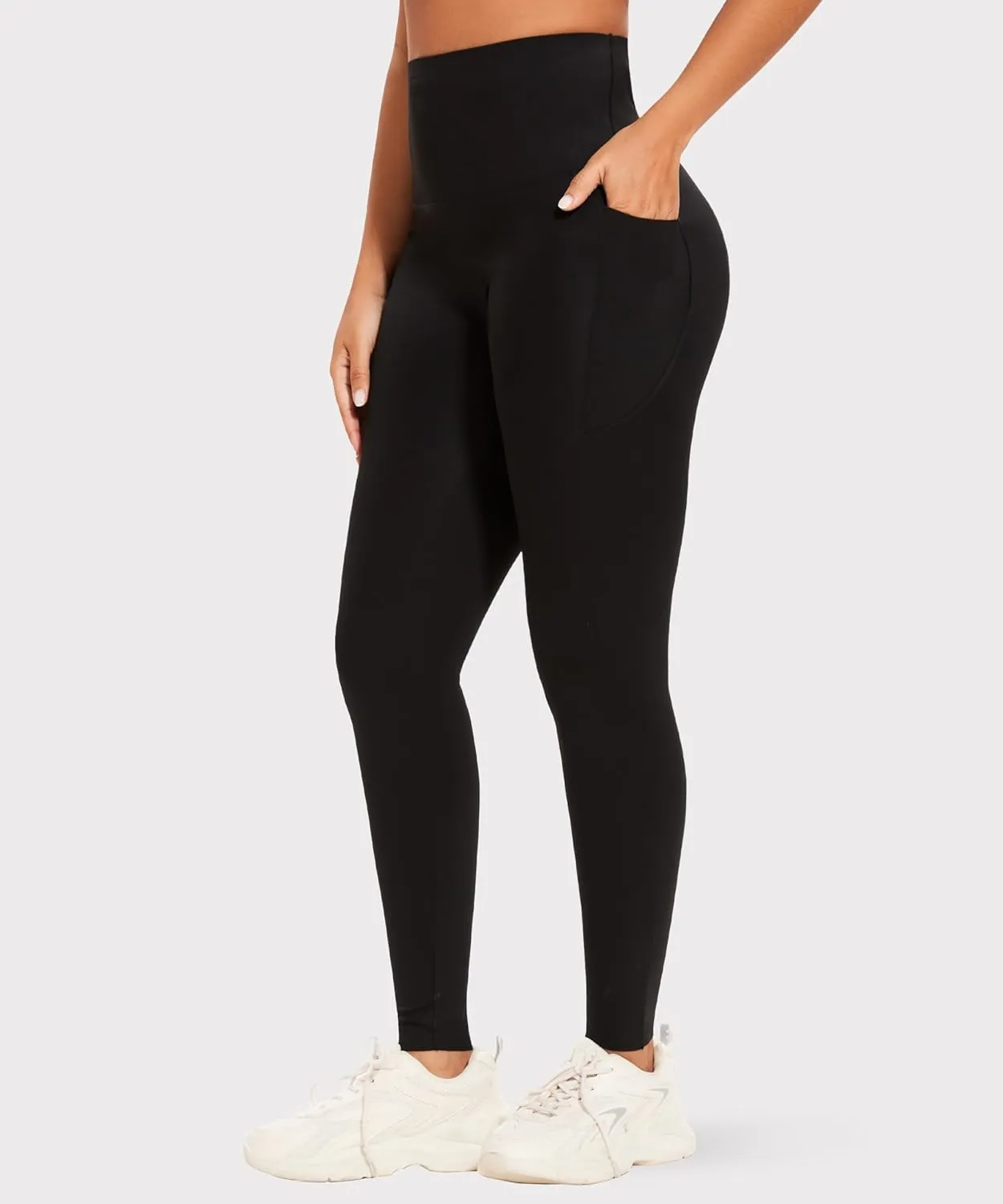 Women's Compression Leggings Butt Lifting Work Out Athletic Gym High Waist Tummy Control Stretchy with Pockets