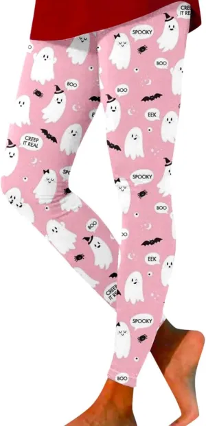 Women's Halloween Graphic Skinny Leggings Leggings Workout Sport Trousers Pants Womens Halloween Leggings 2024 Fall