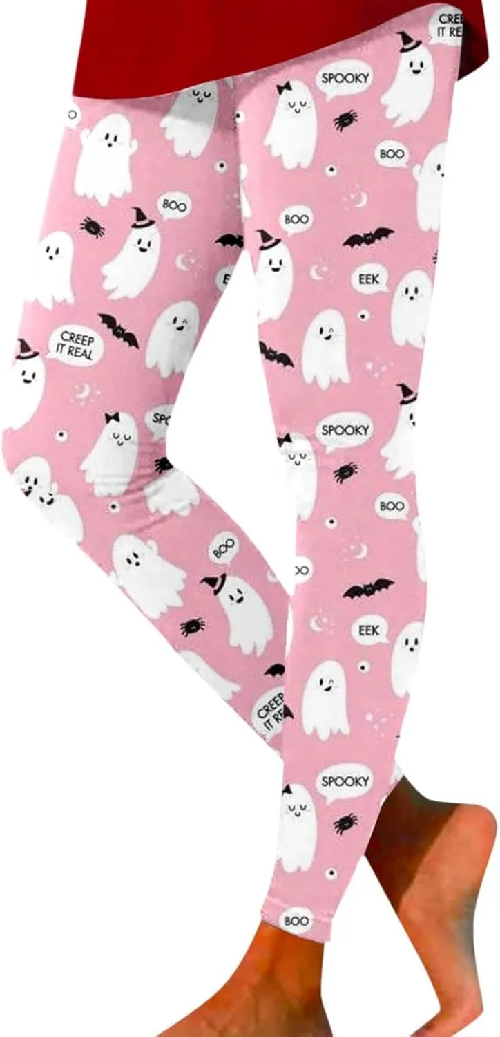 Women's Halloween Graphic Skinny Leggings Leggings Workout Sport Trousers Pants Womens Halloween Leggings 2024 Fall