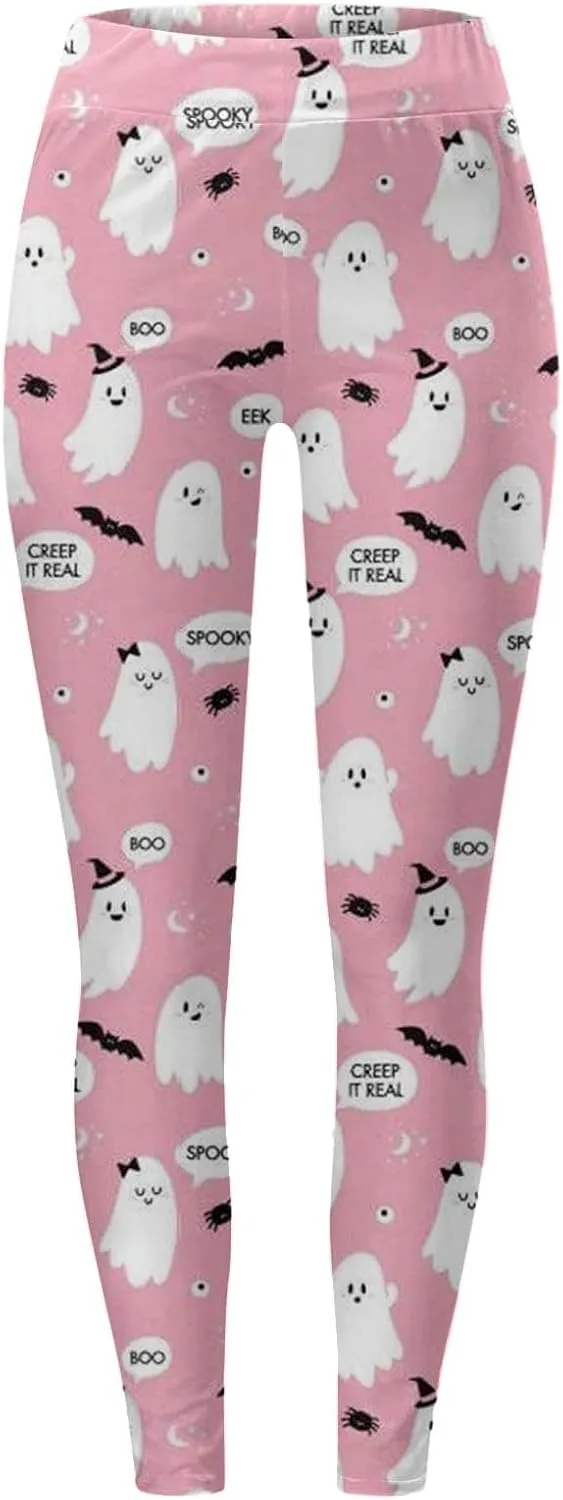 Women's Halloween Graphic Skinny Leggings Leggings Workout Sport Trousers Pants Womens Halloween Leggings 2024 Fall