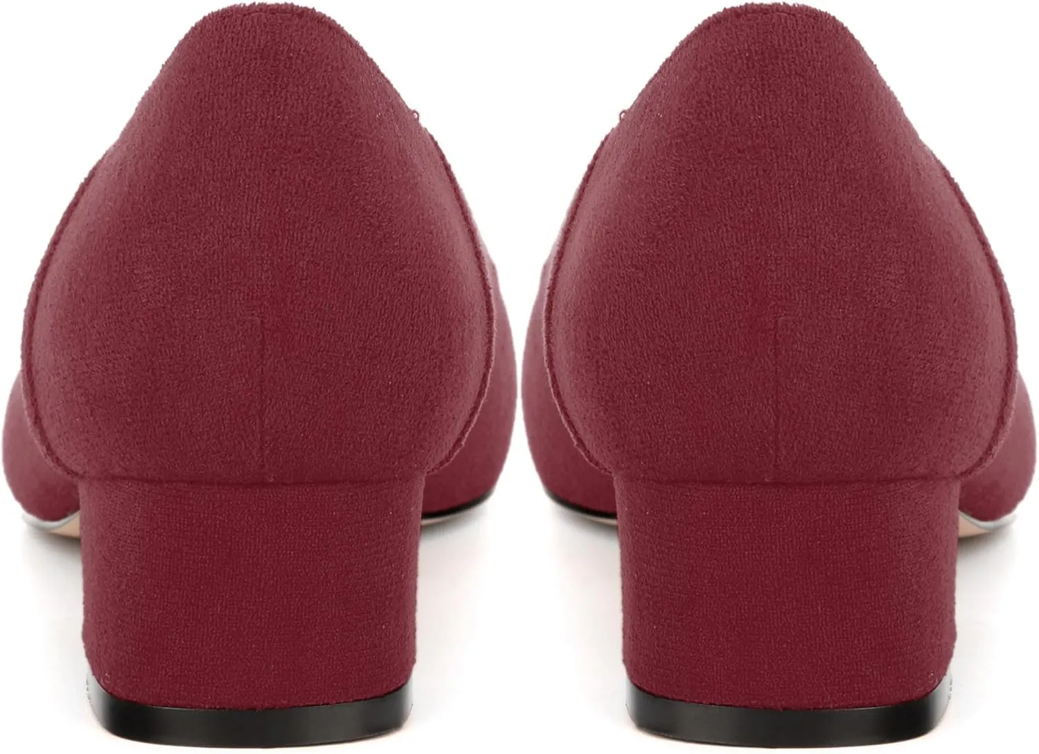 Womens Pumps, Low Chunky Block Heels for Women, Square Toe Womens Dress Shoes for Party and Office, Patent Dress Pumps