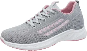 Women's Running Shoes Lightweight Walking Sneakers Tennis Athletic Lace Up Gym Casual Fashion Mesh Workout Sneakers