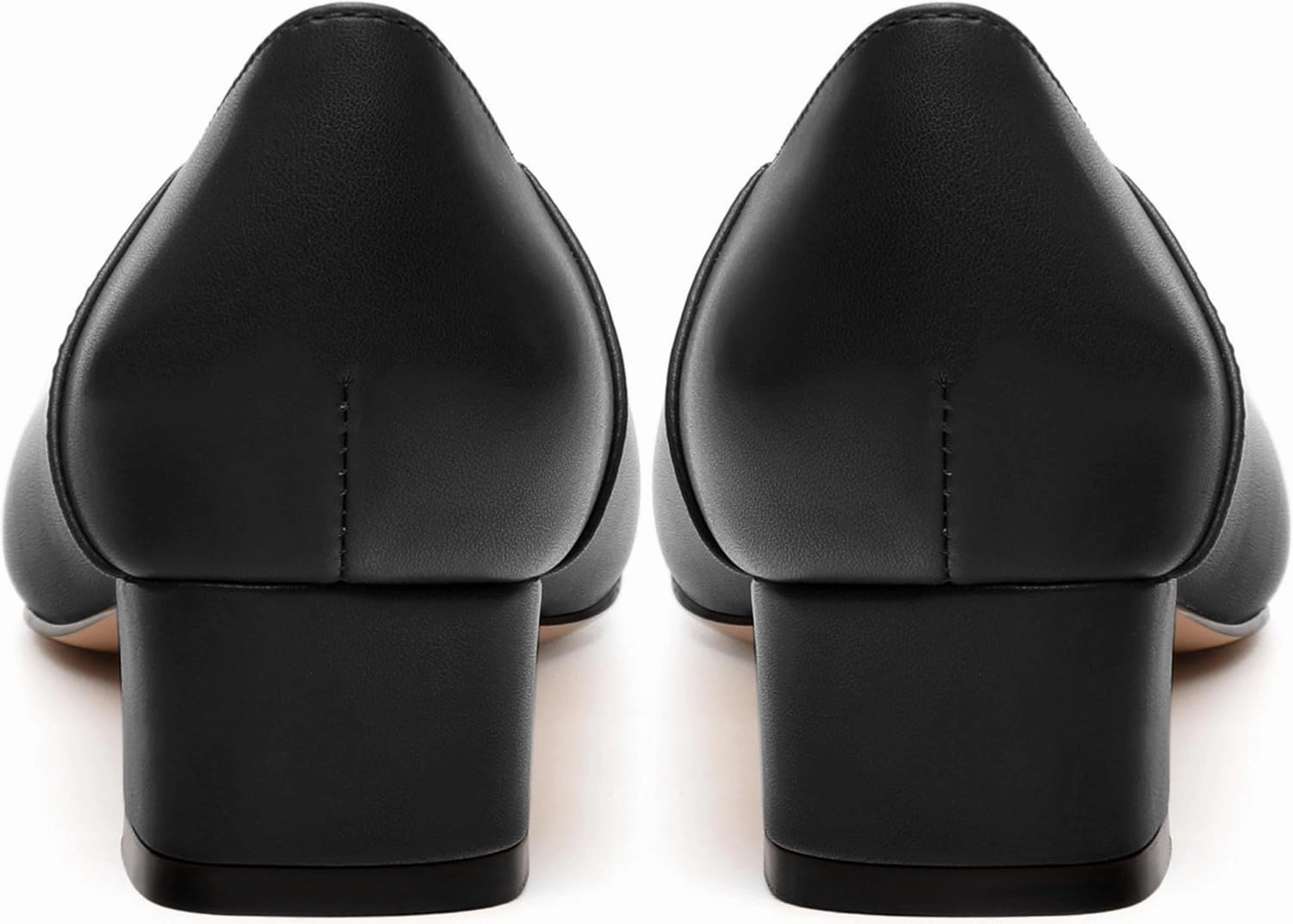 Womens Pumps, Low Chunky Block Heels for Women, Square Toe Womens Dress Shoes for Party and Office, Patent Dress Pumps