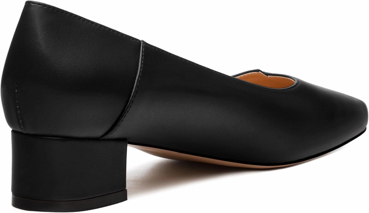 Womens Pumps, Low Chunky Block Heels for Women, Square Toe Womens Dress Shoes for Party and Office, Patent Dress Pumps