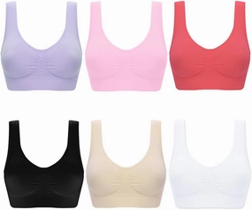 Womens Sports Bra Fitness Racerback Workout Yoga Bras