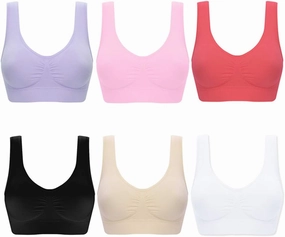 Womens Sports Bra Fitness Racerback Workout Yoga Bras