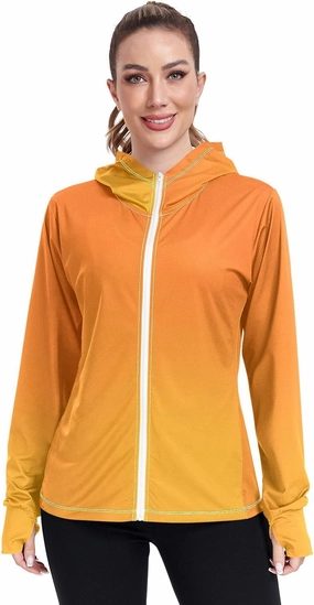 Womens Sun Protection Shirts Pink Green Glitter Athletic Jacket with Thumb Holes Womens SPF 50 Shirts Long Sleeve Lightweight